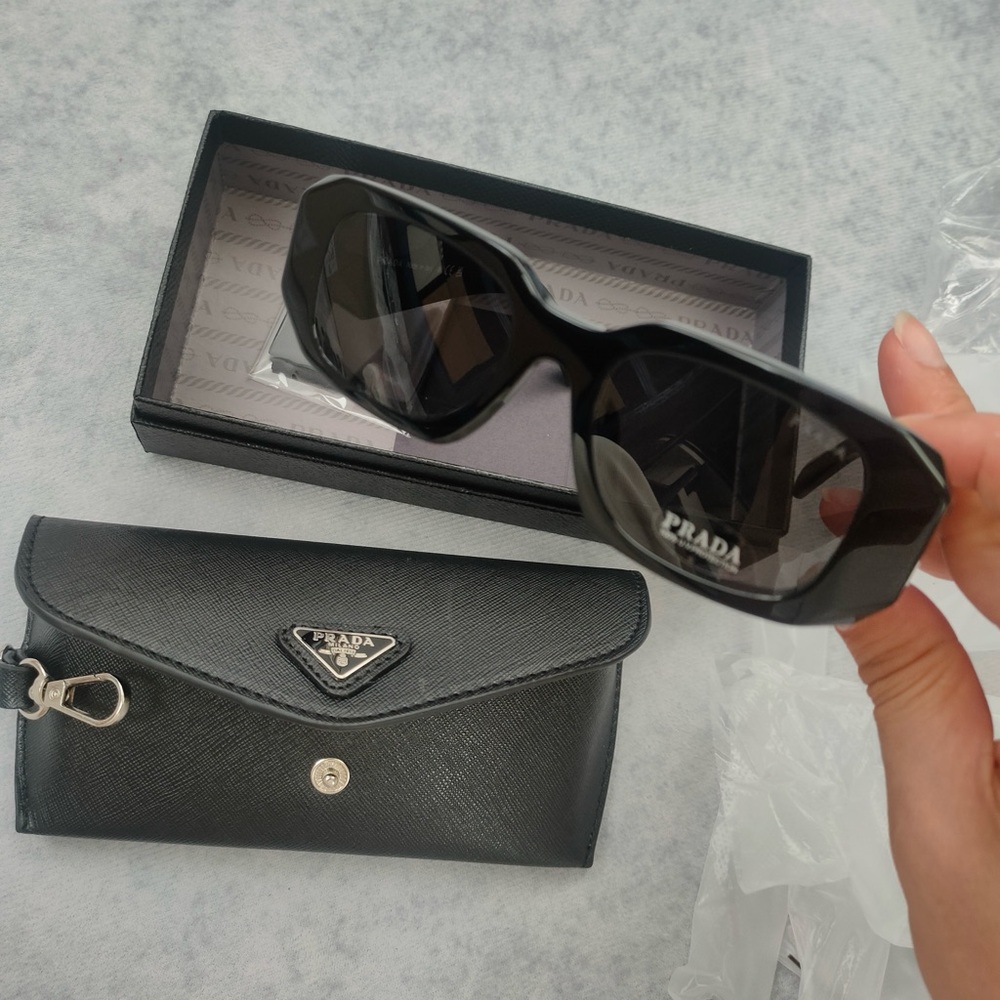 Prada Black Unisex Sunglasses - Picture 2 of 9